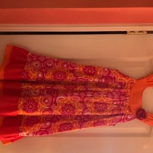 Pink and orange little summer dress